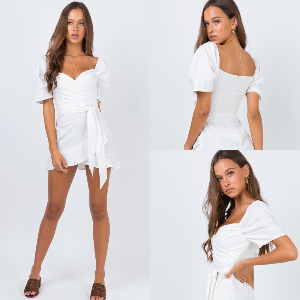 NWOT Princess Polly The Kier Mini Dress White